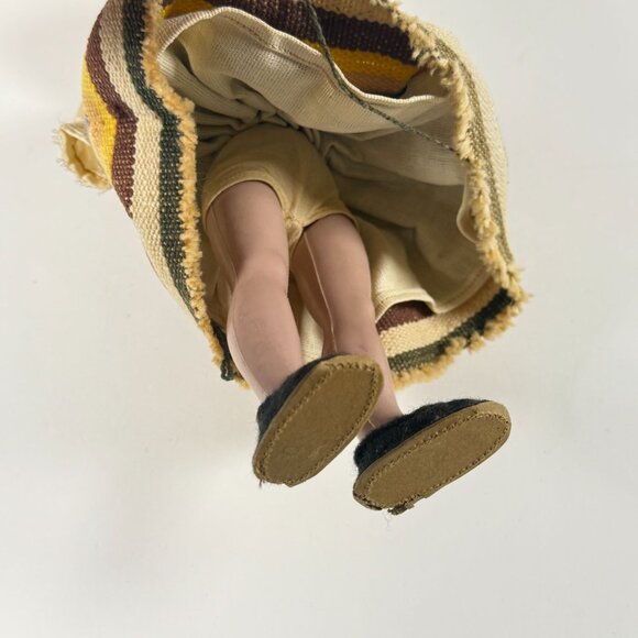 Vintage 1950s Argentine Folk Costume Doll Handmade Traditional Doll Collectible - Picture 8 of 9